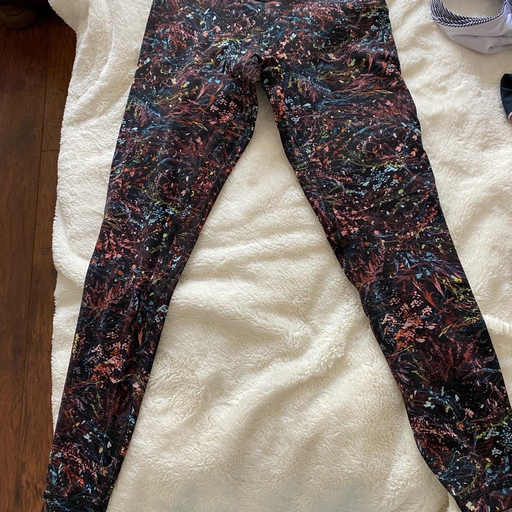Align pant 25 multi floral color euc size 6
